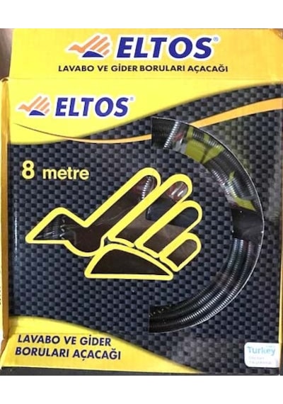 Eltos Çelik Susta Banyo Lavabo Açma Teli Gider Açıcı 8 M