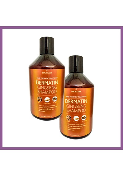 Bezos Policlear Dermatin Shampoo Ginsengli Özel Bakım Şampuanı 500 Ml X 2 Adet + Jel Rengaren