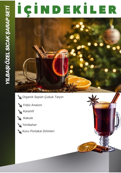 4 Adet Premium Sıcak Şarap Seti 50g Wine Spice 50g Yılbaşı Seti Özel