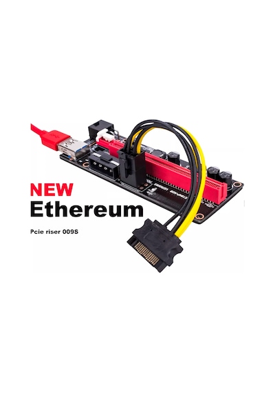 Pcı-E 1X To 16X Usb 3.0 Riser 009S Kart 4842P Uzatma Btc Express