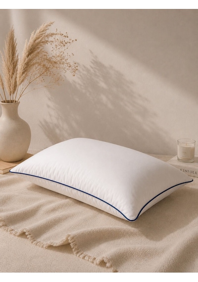 Biyeli Yastık Lacivert Serisi 900 Gr Silikon Boncuk Elyaf Dolgulu 50 x 70 CM
