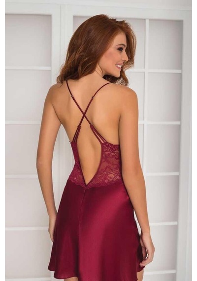 Pierre Cardin 2li Saten Kısa Gecelik Sabahlık 4300 001