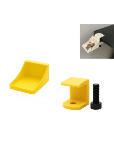Özel 3d Baskı Küçük Tepsi Modüler Masa Düzenleyici Ataş, Para, Anahtarlık, Cüzdan Vb. Için Tak Çıkar Düzenleyici Küçük Tepsi Ebat: 7,9 Cm X 6 Cm X 5 Cm Sarı