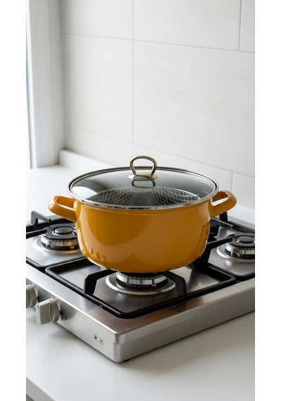Kızartma Tenceresi Sarı 22 Cm 4,5 Lt Renkli