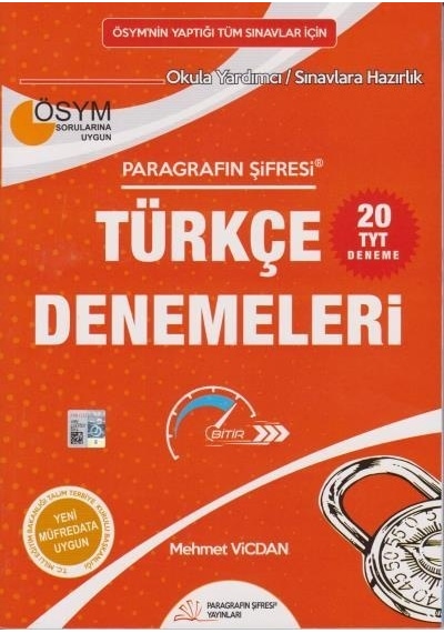 TYT Paragrafın Şifresi Türkçe Denemeleri  -  Mehmet Vicdan  -  Paragrafın Şifresi