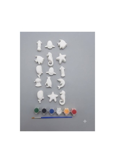 Balık Taş Boyama Biblo Heykel Boyama 15 Li Set - 905372923