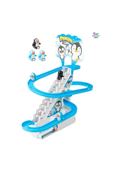 Oyuncak Penguen Kaydıraklı Işıklı Sesli Dön Dolaş Kaydıraklı Merdivenli Penguen
