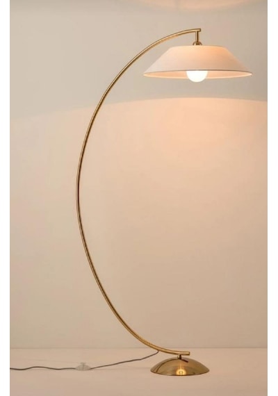 MYLIGHTS MODERN MAT GOLD ALTIN KAPLAMA VE METAL LAMBADER KÖŞE LAM