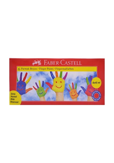 Faber-castell Parmak Boyası 6 Renk 45 Ml Karışık
