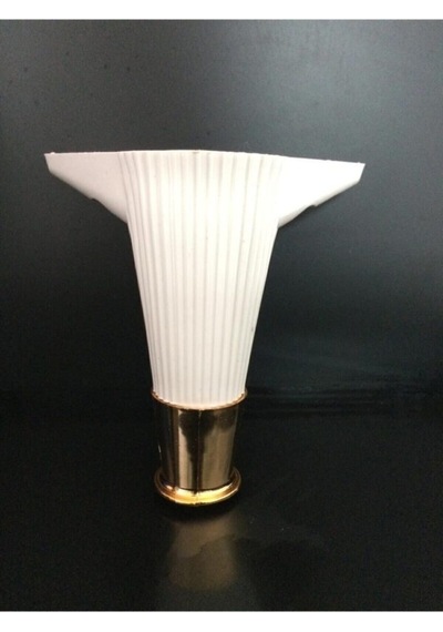 Asya Çizgili 15 Cm Beyaz / Gold Mobilya Ayağı- Dolap, Koltuk , Tv