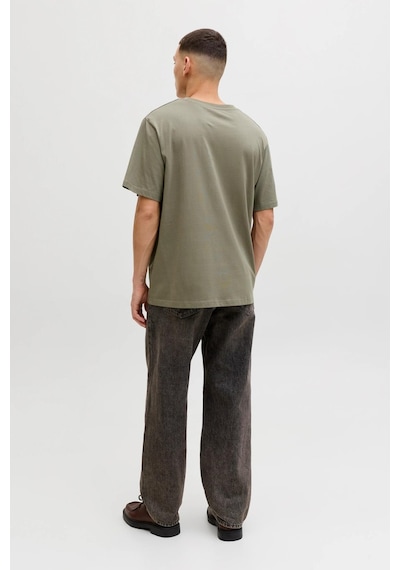 Jack & Jones Jjfrank Erkek Tişört Bisiklet Yaka Kısa Kollu Haki
