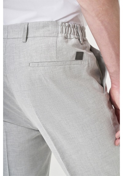 İmza Gri Yan Cep Comfort Fit Pamuklu Chino Pantolon 1003260167