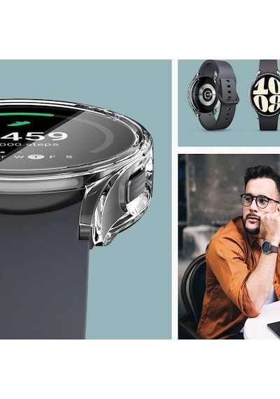 Samsung Galaxy Watch 6 İle Uyumlu 40mm Tam Kapatan Çerceve 40mm Önü Kapalı Tasarım Silikon Kılıf Çerçeve Darbe Ve Çiziklere Karşı Koruma Siyah Çok Renkli Samsung Galaxy Watch 6 İle Uyumlu 40mm Tam Kapatan Çerceve 40mm Önü Kapalı Tasarım Silikon Kılıf Çerçeve Darbe Ve Çiziklere Karşı Koruma Siyah Çok Renkli