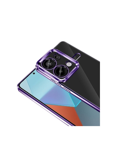 Ardemix Redmi Note 13 Pro 4g Kılıf Kamera Korumalı Logo Gösteren Omega Kapak - Siyah Siyah