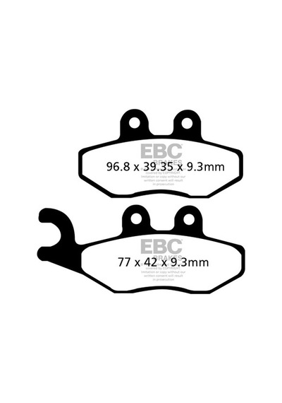 Ebc Sfac353 Gilera Fuoco 500 Fren Balatası Uyumlu
