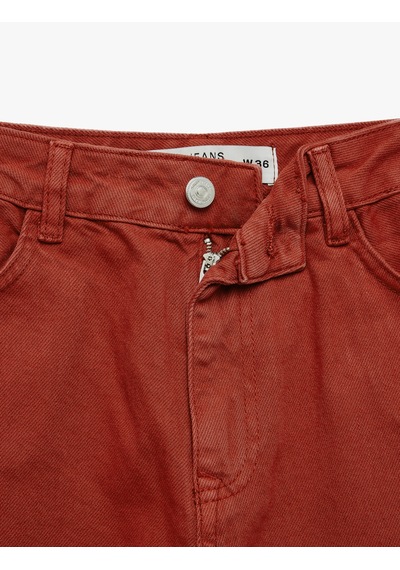 Koton Pamuklu Normal Bel Düğmeli Cepli Uzun Kesim Düz Paça Pantolon - Straight Jeans Kahverengi 7wal40118mw Kahve Koton Pamuklu Normal Bel Düğmeli Cepli Uzun Kesim Düz Paça Pantolon - Straight Jeans Kahverengi 7wal40118mw Kahve