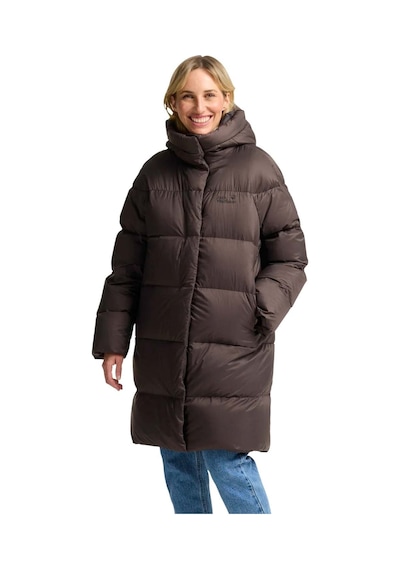 Jack Wolfskın Jack Wolfskin Icy Hill Coat Rds Kadın Kahverengi Outdoor Ceketi D0108 Kahve