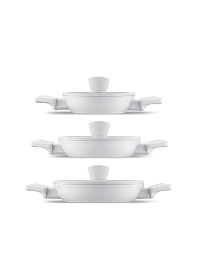 Jumbo Swiss Crystal 6 Parça Light Grey Sahan Seti Açık Gri