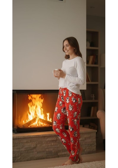 Sude Kadın Pijama Altı Kırmızı