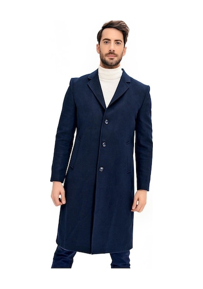 Plt8363 Dewberry Erkek Palto-lacivert Lacivert