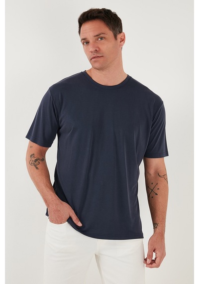 Buratti Regular Fit Bisiklet Yaka Basic Erkek T Shirt 5902924 Indigo