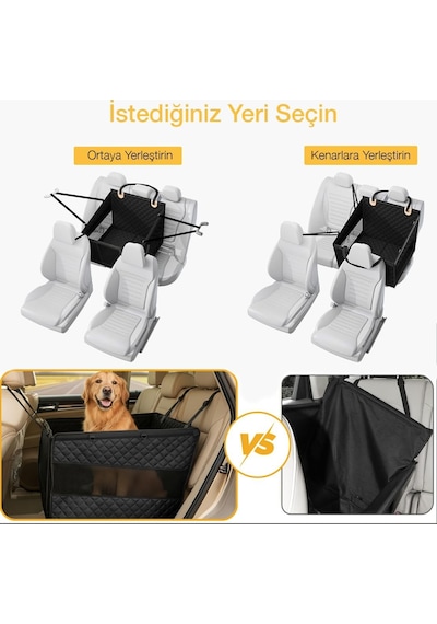 Büyük Ve Orta Köpekler İçin Araba Köpek Hamağı, Evcil Hayvan Araç İçi Hamağı, Köpek Taşıma Çantası, Su