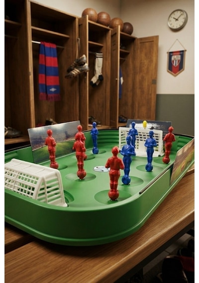 Mini Futbol Oyun Seti Taşınabilir Hareketli Mekanizmalı Eğlenceli Futbol Seti