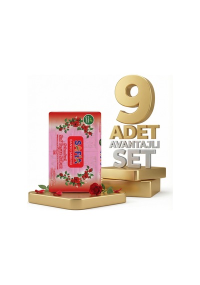 Safia Gül Banyo Sabunu 9x600 Gr