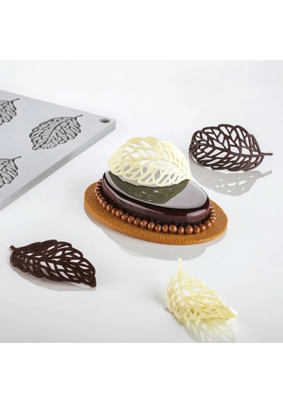 Pavoni Gg028s Gourmand Plume Silicone Mould 300x200 Kahverengi