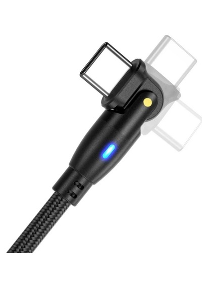 1 Metre 100 Watt Usb Type-c Erkek 180 Döner Uç Hızlı Şarj & Data Kablosu