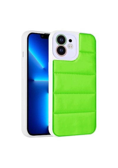 Lexroo Apple iPhone Uyumlu 12 Kılıf Kamera Korumalı Airbagli Renkli Seksek Kılıf - Gümüş