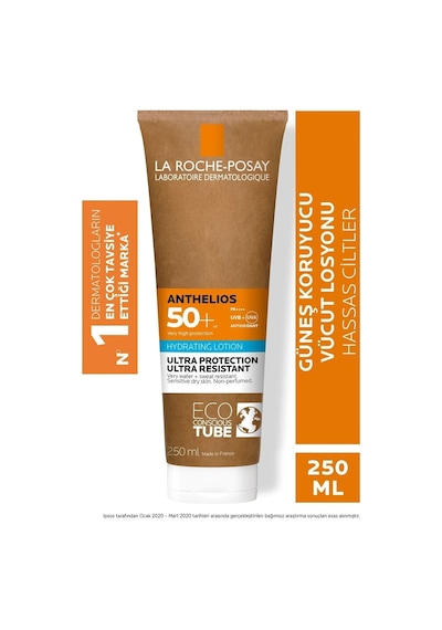 La Roche Posay Anthelios SPF50+ Tüm Ciltler İçin Yüksek Korumalı Vücut Güneş Kremi 250 ML