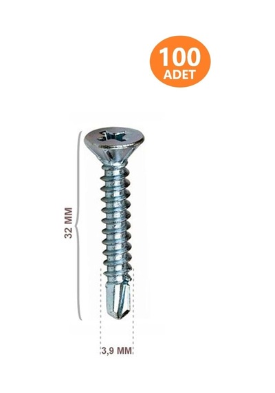 Yhb Matkap Uçlu Akıllı Vida 3.9x32 100 Adet Vida Diğer