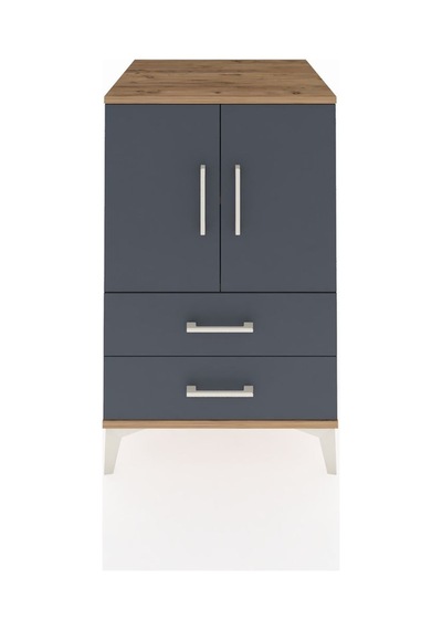 Kronos Komodin 2 Raflı 2 Çekmeceli 2 Kapaklı 60x59x96 Çam-ant... Çam
