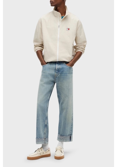 Tommy Jeans Logolu Regular Fit Dik Yaka Mont Erkek Mont Dm0dm23229 Acı Bej