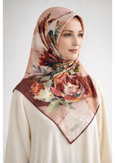 Aker Polyester Rayon Eşarp 7488769 Pudra