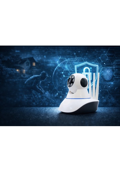 Güvenlik Kamerası Ethernet Girişli 360 Derece Dönebilen 3 Antenli Full Hd Smart Wifi Ip Kamera - Bebek Kamerası