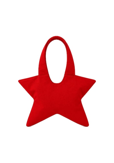 Tuttobene Star Bag Yıldız Çanta Çıtçıtlı İç Cepli Özel Tasarım Omuz Çantası Su Geçirmez Leke Tutmaz Tb052 Kırmızı