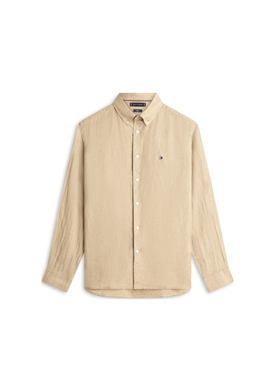 Tommy Hilfiger Pıgment Dyed Lı Solıd Rf Shırt-16329 Bej