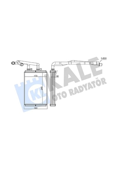 Kalorifer Radyatörü - Fiat Scudo, Ulysse - Kale-346840