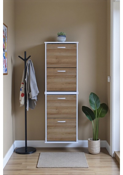 Eliusta Slim 4 Düşer Kapaklı 52 Cm Meşe Asma Ayakkabılık Kapı Önü/antre 52x156x26 Cm Ayakkabılık Meşe Eliusta Slim 4 Düşer Kapaklı 52 Cm Meşe Asma Ayakkabılık Kapı Önü/antre 52x156x26 Cm Ayakkabılık Meşe