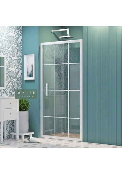 İmaj Banyo Legend White İki Duvar Arası 1 Sabit 1 Sürgü Duşakabin Beyaz