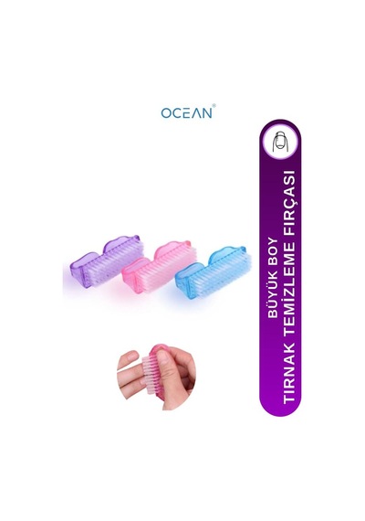 Ocean Tırnak Temizlik Fırçası Büyük Boy Karışık Renk Asu-3