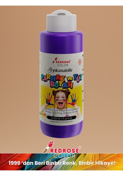 Red Rose Mor Parmak Boyası 120 ML Yıkanabilir