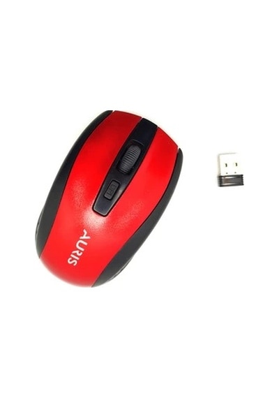 Mouse Kablosuz Qtop Ars-mw01 Kırmızı Standart
