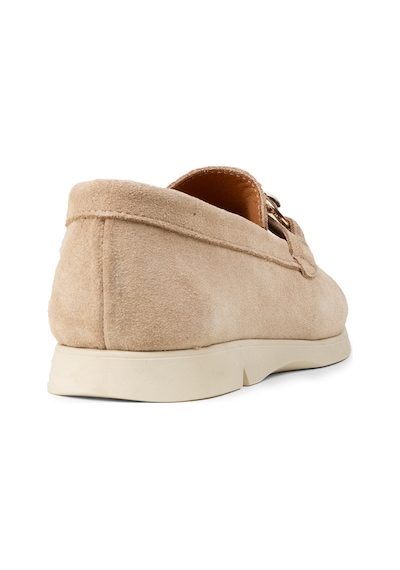 Deery Kadın Hakiki Süet Bej Tokalı Loafer - K5300zbejc01 Bej