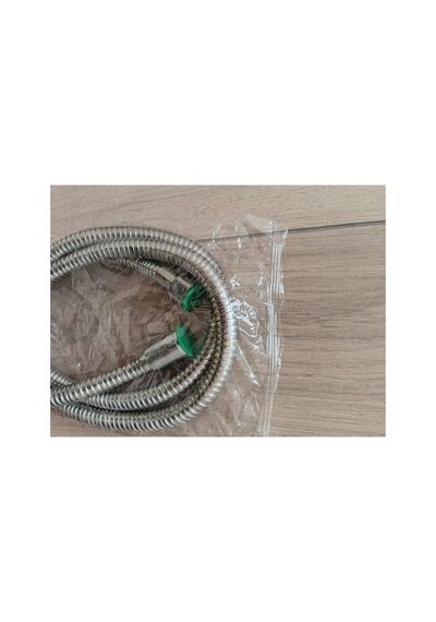 Duş Ahize Hortumu Krom Spiral İç Boru Çelik Zırhlı 140 Cm Metalik