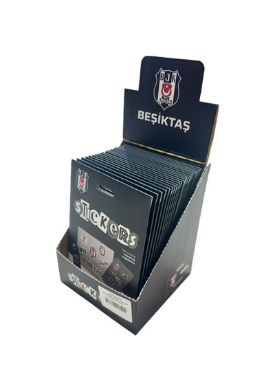 Beşiktaş Siyah Sticker Paketi 25 Adet Çok Renkli
