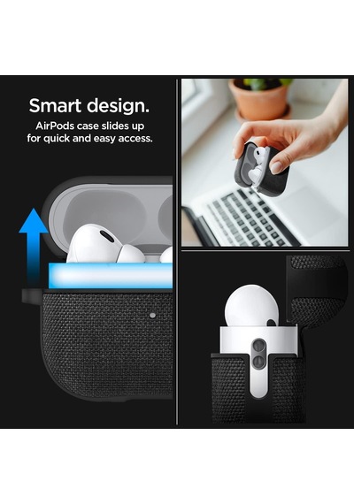 Airpods Pro 2/1 İle Uyumlu Kılıf Urban Fit Black - Acs05483