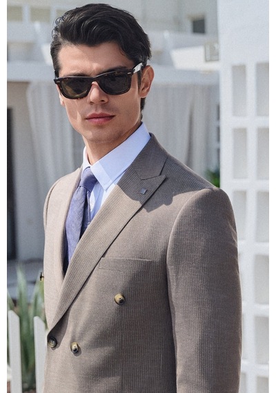 İmza Kahverengi-beyaz Kırlangıç Yaka Kruvaze 6 Drop Slim Fit Tam Astar Esnek Takım Elbise 1001260171 Kahverengi - Beyaz İmza Kahverengi-beyaz Kırlangıç Yaka Kruvaze 6 Drop Slim Fit Tam Astar Esnek Takım Elbise 1001260171 Kahverengi - Beyaz